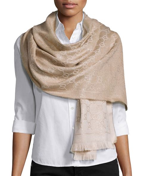 gucci gold scarf|Gucci scarf outlet.